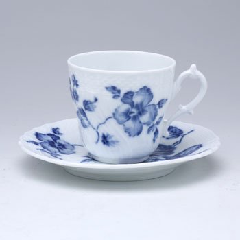 ジノリ1735／リチャードジノリ　ローズブルー　コーヒーカップ&ソーサー(L) の写真