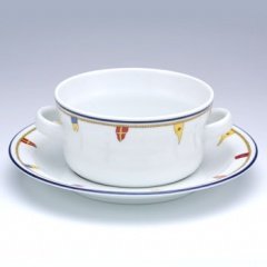 ジノリ1735／リチャードジノリ　クリッパー　スープカップ&ソーサーの写真