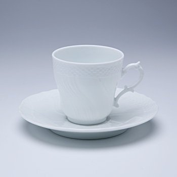 ジノリ1735／リチャードジノリ　ベッキオホワイト　コーヒーカップ&ソーサー(S)　02-2735/2810の写真