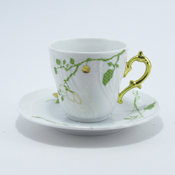 ジノリ1735／リチャードジノリ　フィオーリヴェルディ　コーヒーカップ&ソーサー(L)の写真