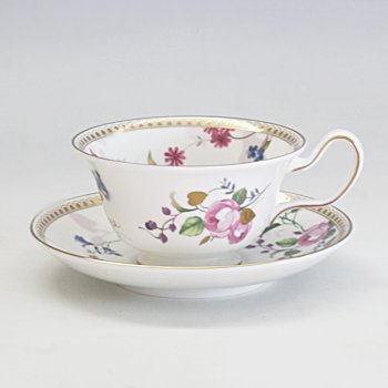 ウェッジウッド　ローズゴールド　ティーカップ＆ソーサー（ピオニー）紅茶専用 の写真