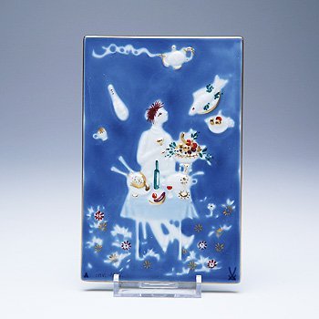 マイセン　陶板(プラーク)　魔法の食卓　930007/9p333 　の写真