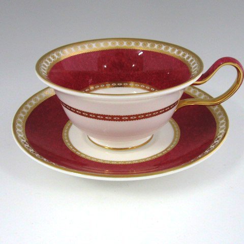 ウェッジウッド　ユーランダーパウダールビー　ティーカップ&ソーサー（紅茶専用） の写真