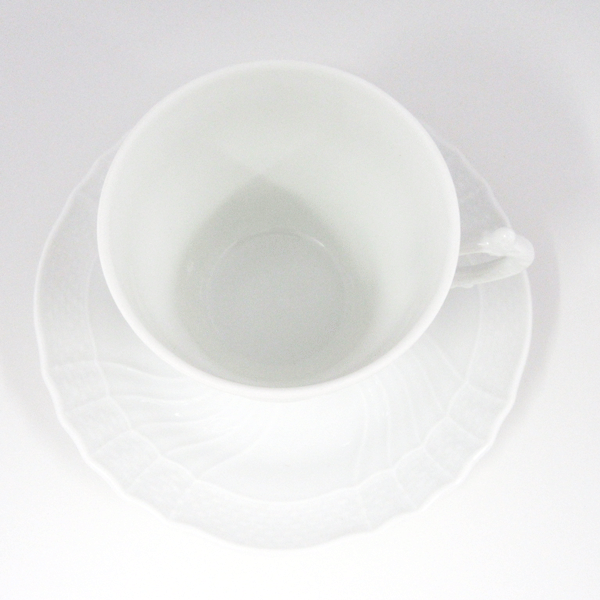 ジノリ1735／リチャードジノリ　ベッキオホワイト　コーヒーカップ&ソーサー(L)ペアセット　02-2770/2830のサムネイル