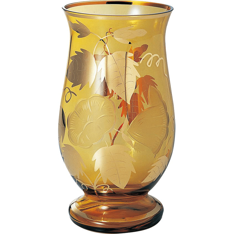 ボヘミア　カリガラス　花瓶26cm　26745/8304/10の写真