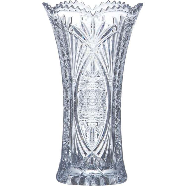 ボヘミア　クリスタル　花瓶28cm　SVV-501の写真