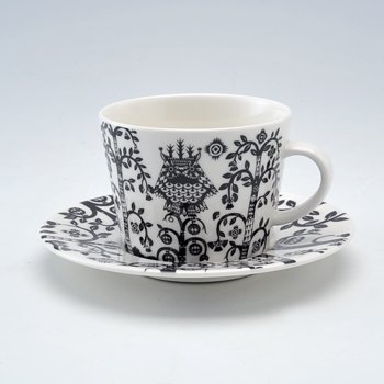 イッタラ(iittala)　タイカ　コーヒーカップ&ソーサー(ブラック) の写真