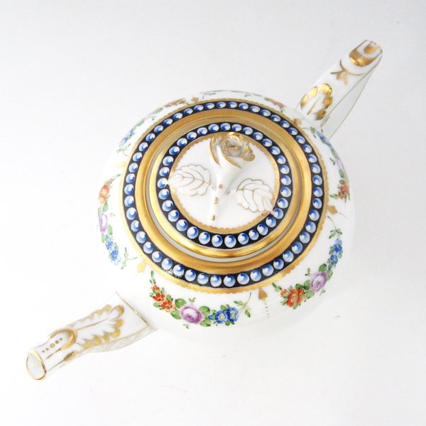 ヘレンド　真珠の首飾り　ティーポット摘みバラ800cc　GPN-20606-0-09のサムネイル