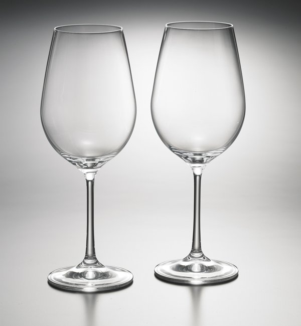 ボヘミア　ワイングラス(L)450ml ペアセット　40729/450/2 の写真