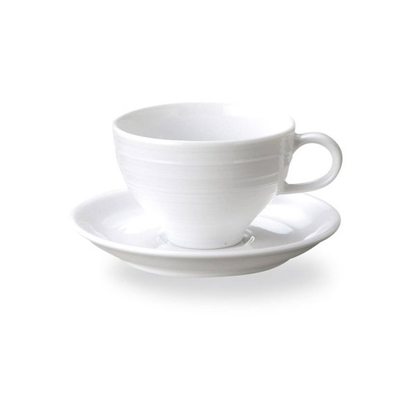 KANESUZU　グラシア プレーン　コーヒー碗&ソーサー　17100949-17100340の写真