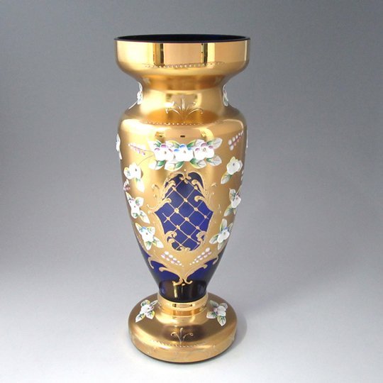 ボヘミア　ハイエナメル　花瓶  EGH-21Bの写真