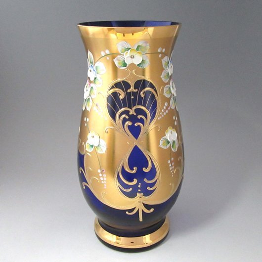 ボヘミア　ハイエナメル　花瓶  EGH-22Bの写真