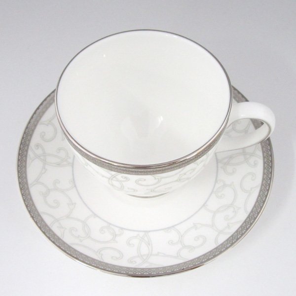 ウェッジウッド　セレスチャルプラチナ　ティーカップ&ソーサー（珈琲紅茶兼用）   　のサムネイル