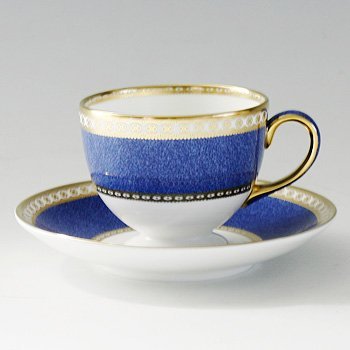 ウェッジウッド　ユーランダーパウダーブルー　ティーカップ&ソーサー（珈琲紅茶兼用） 　の写真