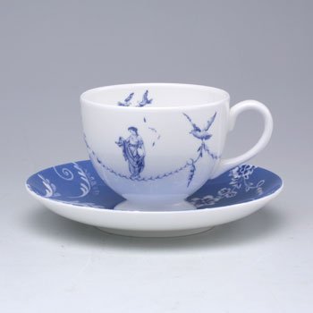 ウェッジウッド　ハーモニー　ティーカップ&ブルーソーサー(珈琲紅茶兼用)の写真
