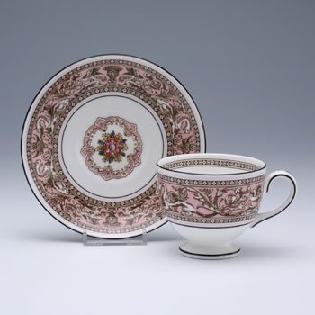 ウェッジウッド　フロレンティーンピンク　ティーカップ&ソーサー(珈琲紅茶兼用) のサムネイル