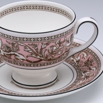 ウェッジウッド　フロレンティーンピンク　ティーカップ&ソーサー(珈琲紅茶兼用) のサムネイル