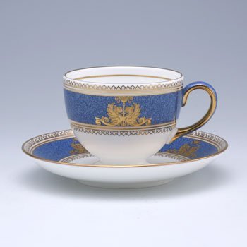ウェッジウッド　コロンビアパウダーブルー　ティーカップ&ソーサー(珈琲紅茶兼用) の写真