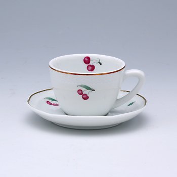 ジノリ1735／リチャードジノリ　ボンジョルノチェリー　コーヒーカップ&ソーサーの写真