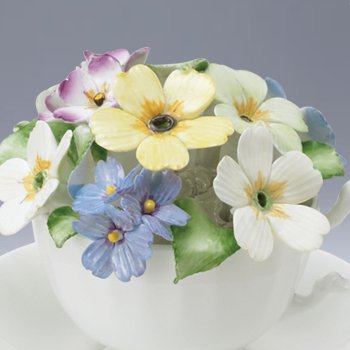 エインズレイ　コンテンポラリーフローラル　陶花　プリムラ　FLOR41342 のサムネイル