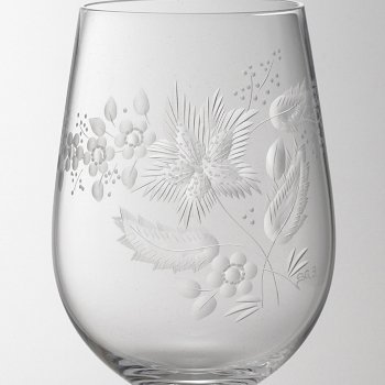 マイセンクリスタル　マイセンフラワー　ワイングラス3(S) ナデシコ　15-814/のサムネイル