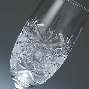 ボヘミア　ローラ（カリガラス）　ビアグラス・ペア のサムネイル