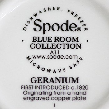 スポード　ブルールーム　ティーカップ&ソーサー　ゼラニウム　BLRGE5487-Xのサムネイル