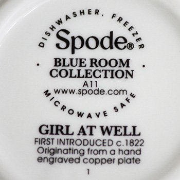 スポード　ブルールーム　ティーカップ&ソーサー　井戸端の少女　BLRGW5487-X のサムネイル