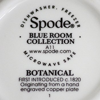 スポード　ブルールーム　ティーカップ&ソーサー　ボタニカル　BLRBO5487-Xのサムネイル