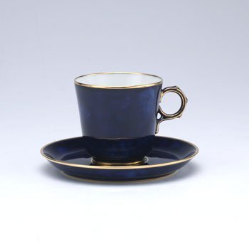 セーブル　ペイール　クラウデットブルー　コーヒーカップ&ソーサーの写真