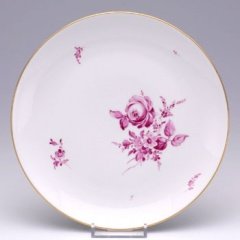ヘキスト　ラーツヘル・紫の花　プレート19.5cmの写真