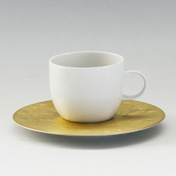 ローゼンタール　魔笛ゴールド　コーヒーカップ&ソーサー の写真