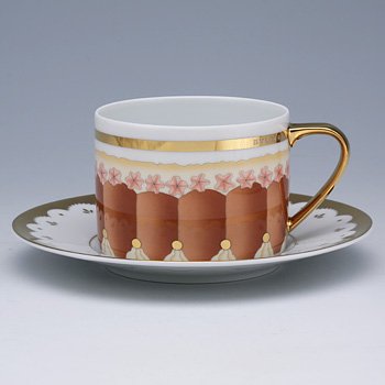 ブルガリ　ドルチデコ(シャルロット)　ティーカップ&ソーサーの写真