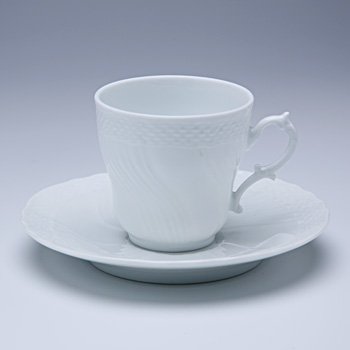 ジノリ1735／リチャードジノリ　ベッキオホワイト　コーヒーカップ&ソーサー(L)　02-2770/2830の写真