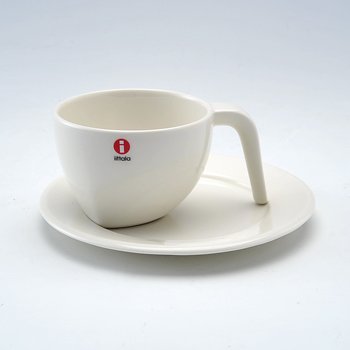 イッタラ(iittala)　エゴ　コーヒーカップ&ソーサー(ホワイト)の写真