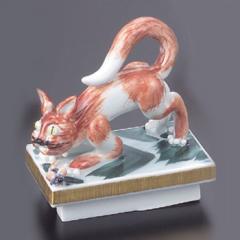マイセン　フィギュア　手びねり人形　ネズミと猫　900300-83303