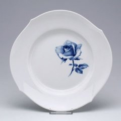 マイセン　青いバラAquatinta-Rose　プレート22.5cm　750501-28472