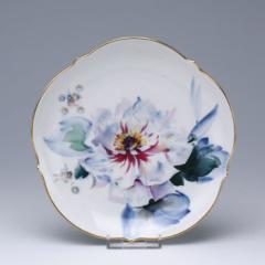 マイセン　現代花(青い花模様)　プレート18cm　611010-23501 　の写真