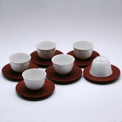 マイセン　中国茶器　6客セットの写真