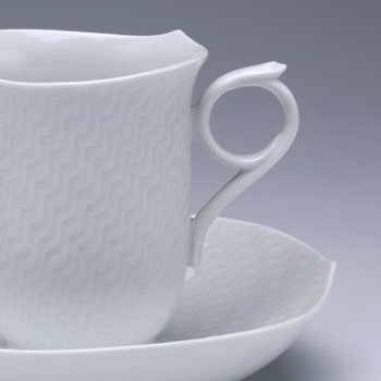 マイセン　波の戯れホワイト　コーヒーカップ&ソーサー　000001-29582   　のサムネイル