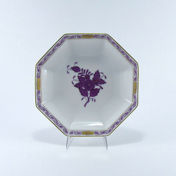 ヘレンド　アポニーライラック　小皿(オクタゴナル)13.5cm　AL-4304-1-00の写真