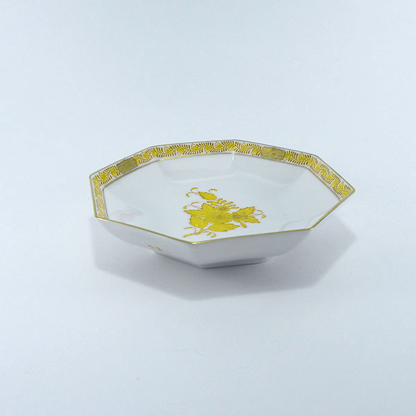 ヘレンド　アポニーイエロー　小皿(オクタゴナル)11cm　AJ-4307-1-00のサムネイル