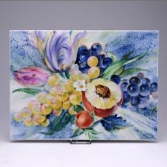 マイセン　陶板(プラーク)　花とフルーツ　931003-95516の写真